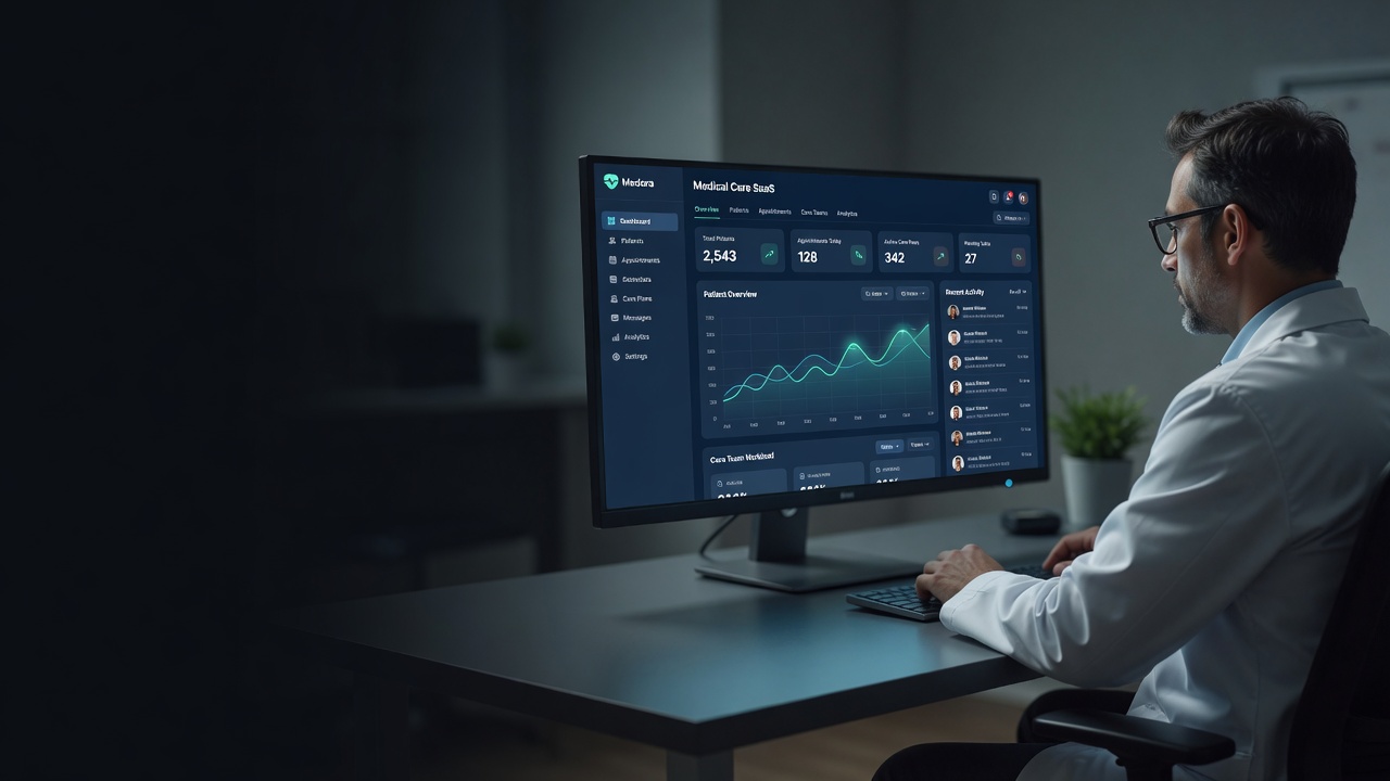 Plataforma Medical Care SaaS — gestão médica completa na nuvem
